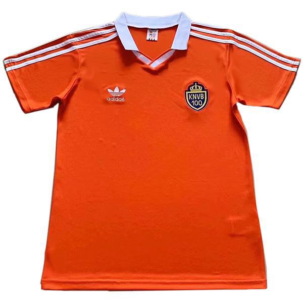 Netherlands 100 year home retro soccer jersey match men's first sportswear football shirt 1988